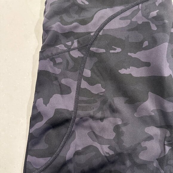 Black Camo Leggings with Pockets, Size Medium - Picture 2 of 3